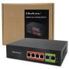 Qoltec Przełącznik sieciowy SWITCH FAST Ethernet PoE | 4x RJ45 |  2x    RJ45 Uplink | 65W | 10/100Mb/s